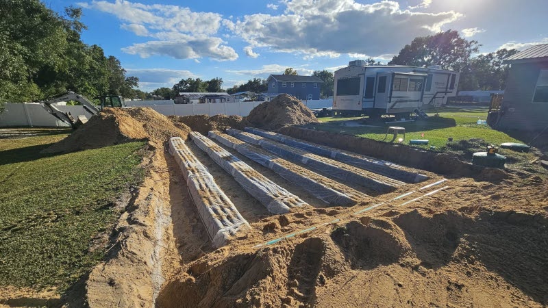 Residential Drain Fields in Tampa, Florida